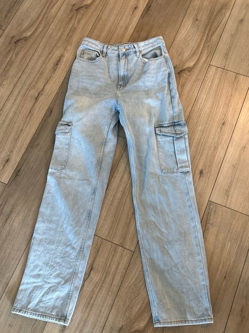 PacSun 90s boyfriend size 27  light wash cargo jeans